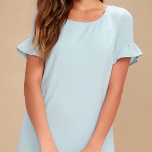Lulu's Light Blue Shift Dress